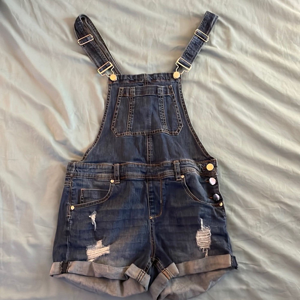 Womens denim overalls